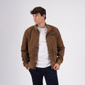 A-1 Suede Leather Jacket - Cognac