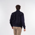 A-1 Suede Leather Jacket - Dark Blue