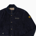 A-1 Suede Leather Jacket - Dark Blue