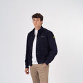 A-1 Suede Leather Jacket - Dark Blue
