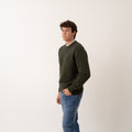 Crewneck Knit Wool Blend - Military Green