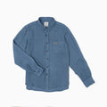 Regular Overdyed Linen Shirt - Aviation Blue