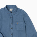 Regular Overdyed Linen Shirt - Aviation Blue