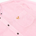 Regular Overdyed Linen Shirt - Pink