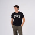 Cotton Printed T-shirt Avirex - Black