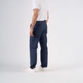 Chinos in Popeline - Blue Navy