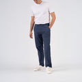 Chinos in Popeline - Blue Navy