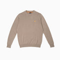 Cotton Knitted Crewneck - Khaki