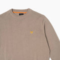 Cotton Knitted Crewneck - Khaki