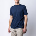 High Neck Supima® T-Shirt - Blue Navy