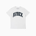 Cotton Printed T-shirt Avirex - White