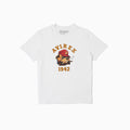 Cotton Printed T-shirt Dog - White