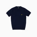 Wings Short Sleeves Knitted T-shirt - Dark Blue