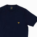 Wings Short Sleeves Knitted T-shirt - Dark Blue