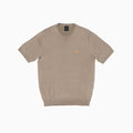 Wings Short Sleeves Knitted T-shirt - Khaki