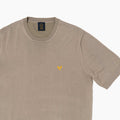 Wings Short Sleeves Knitted T-shirt - Khaki