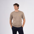 Wings Short Sleeves Knitted T-shirt - Khaki