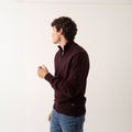 Half Zip Sweater Wool Blend - Bordeaux