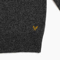 Half Zip Sweater Wool Blend - Gray