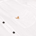 Regular Overdyed Linen Shirt - White