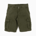 Vintage Gabardine Cargo Shorts - Military Green