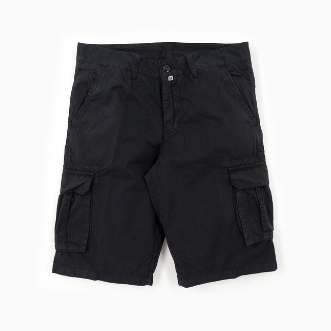Vintage Gabardine Cargo Shorts - Dark Blue