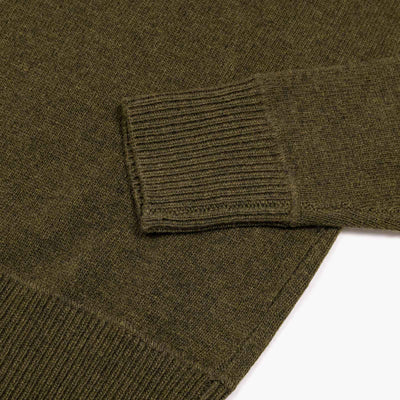 Wool Blend Bowen Sweater - Military Green