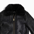 B3 Sheepskin Bomber Jacket - Black