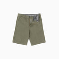 Light Comfort Gabardine Chinos Shorts - Military Green