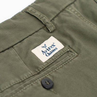 Light Comfort Gabardine Chinos Shorts - Military Green