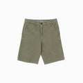 Light Comfort Gabardine Chinos Shorts - Military Green