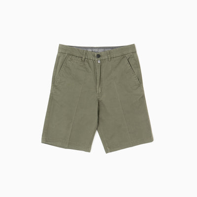 Light Comfort Gabardine Chinos Shorts - Military Green