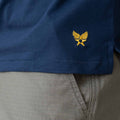 High Neck Supima® T-Shirt - Blue Navy