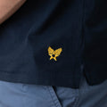 High Neck Supima® T-Shirt - Dark Blue
