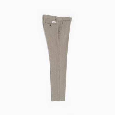 Chinos Striped Linen Blend - Fly Green/Beige