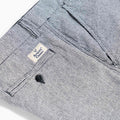 Chinos Striped Linen Blend - White/Black