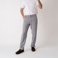 Chinos Striped Linen Blend - White/Black