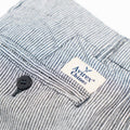 Millennium Striped Linen Blend - White/Blue