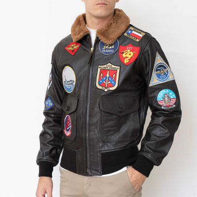 Maverick Leather Jacket - Brown