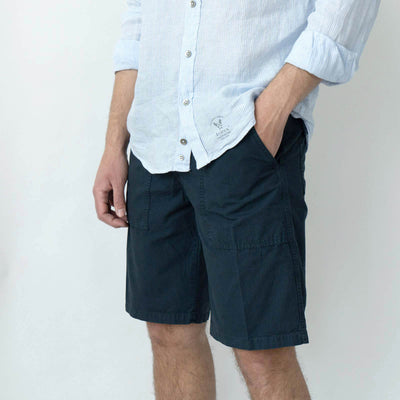 Rip-Stop Pilot Shorts - Blue Navy