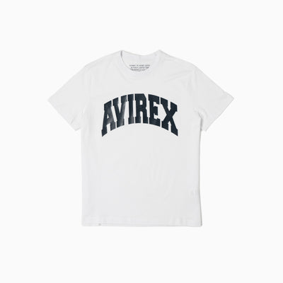 Cotton Printed T-shirt Avirex - White