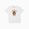Cotton Printed T-shirt Dog - White