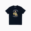 Cotton Printed T-shirt Tiger - Blue